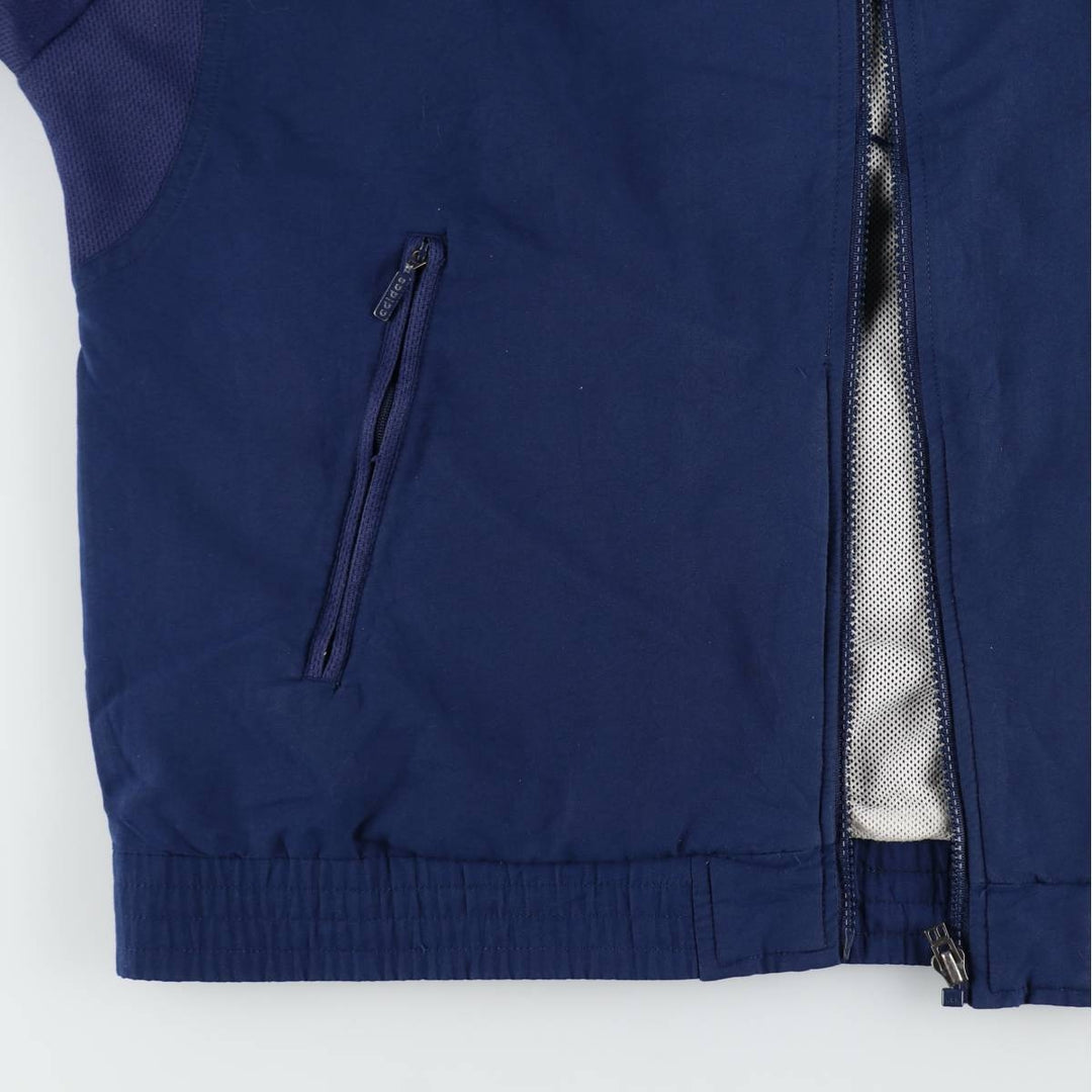 90'S Adidas Windbreaker Men's M Size Vintage polyester Navy blue Vintage Second Hand