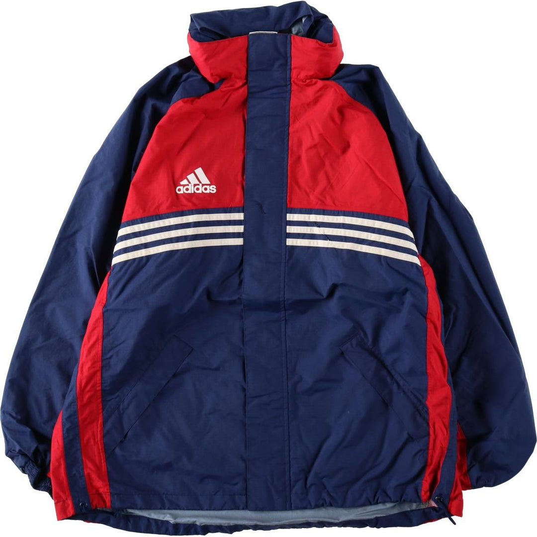 2000'S Adidas nylon jacket, men's size M polyamide red type Vintage Second Hand