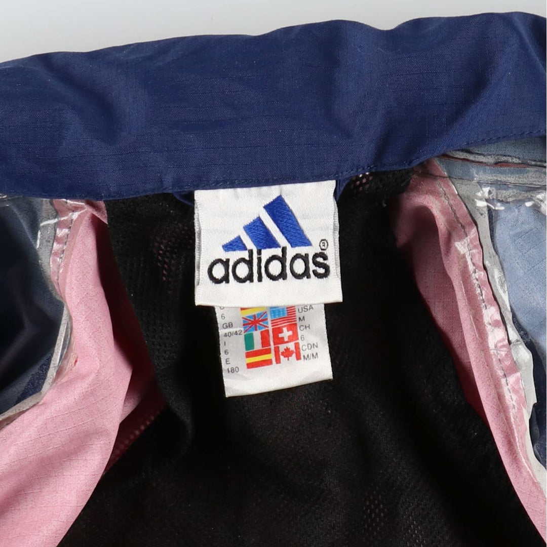 2000'S Adidas nylon jacket, men's size M polyamide red type Vintage Second Hand