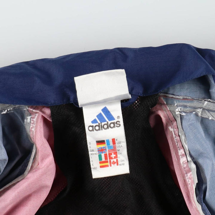 2000'S Adidas nylon jacket, men's size M polyamide red type Vintage Second Hand