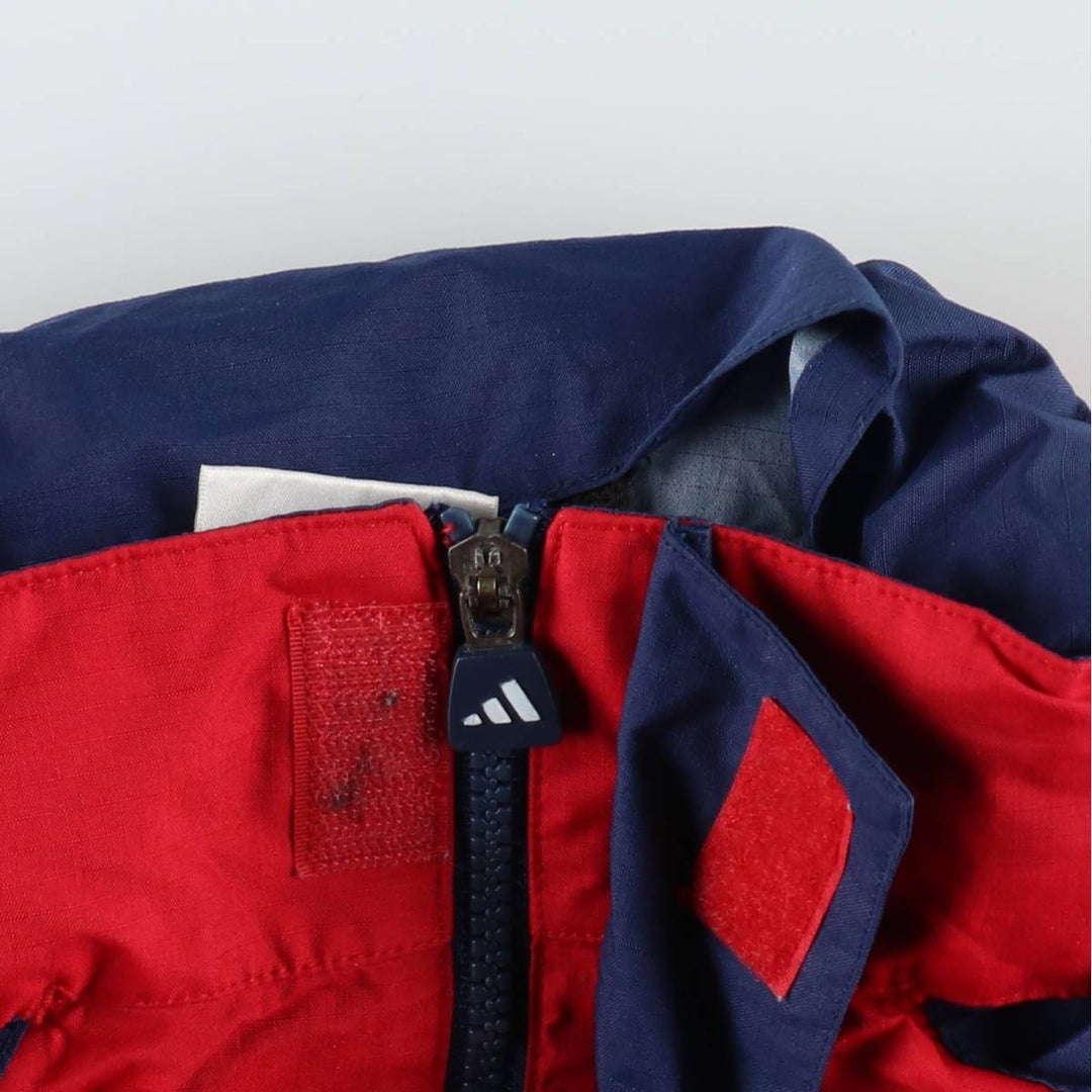 2000'S Adidas nylon jacket, men's size M polyamide red type Vintage Second Hand