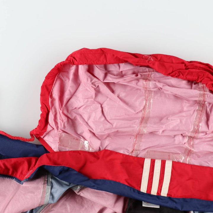 2000'S Adidas nylon jacket, men's size M polyamide red type Vintage Second Hand