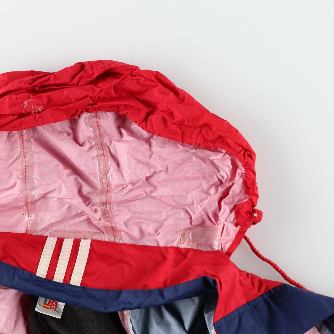 2000'S Adidas nylon jacket, men's size M polyamide red type Vintage Second Hand