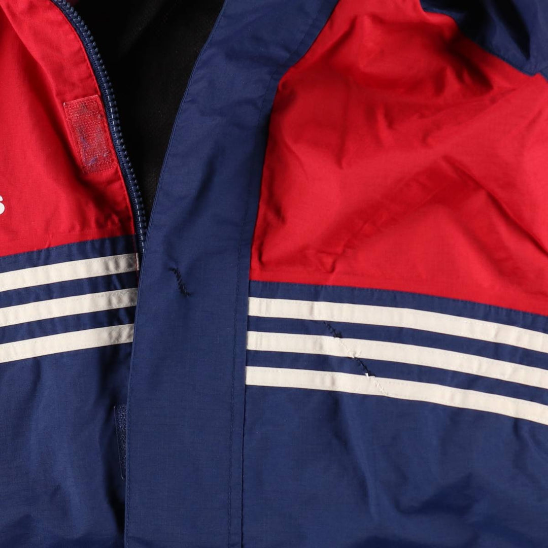 2000'S Adidas nylon jacket, men's size M polyamide red type Vintage Second Hand