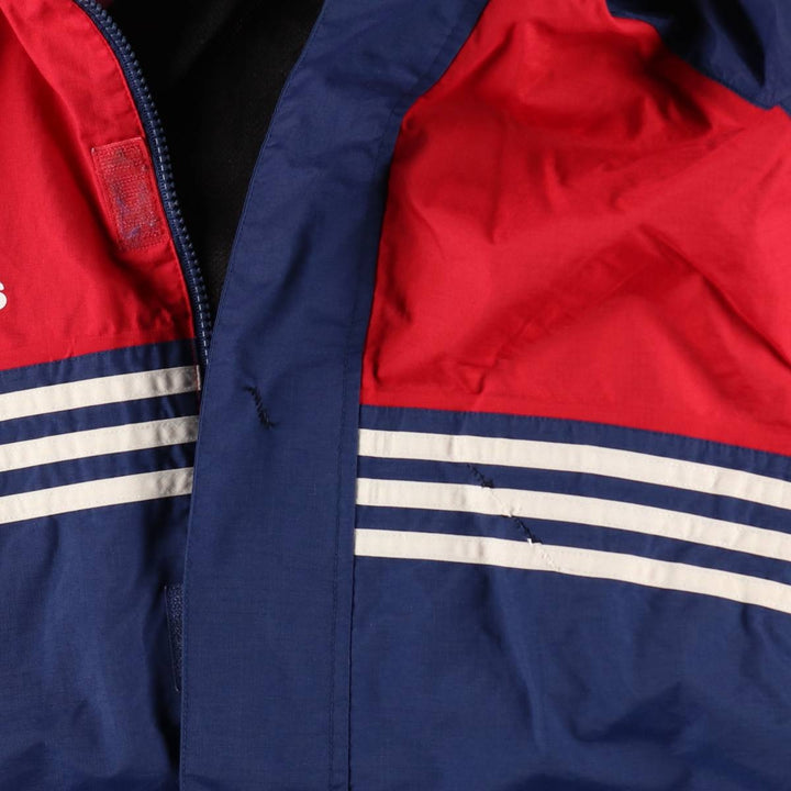 2000'S Adidas nylon jacket, men's size M polyamide red type Vintage Second Hand
