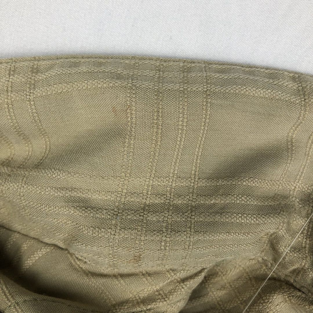 Ocean Pacific Sport Check Pattern Short-Sleeve Open Collar Rayon Shirt, Boxy Shirt, Men's XL Equivalent Rayon Beige type Vintage Second Hand