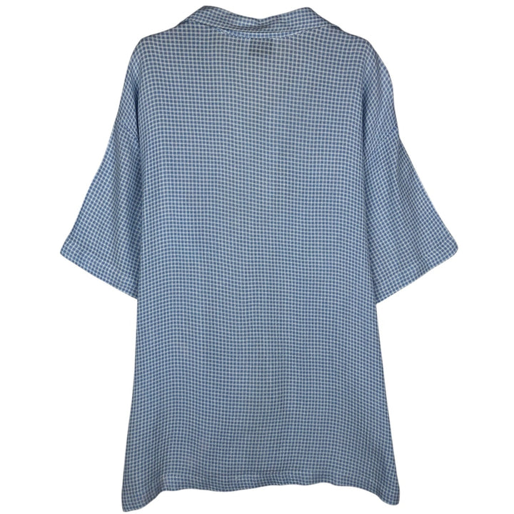 MANTIQUE Short-Sleeve Open-Collar Shirt, Boxy Shirt, Men's Size M (approx.) unclear Blue type light blue Vintage Second Hand