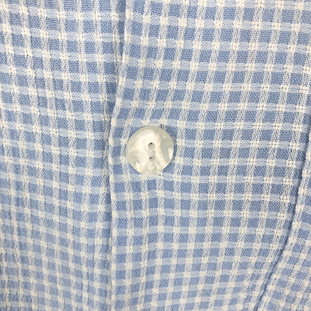 MANTIQUE Short-Sleeve Open-Collar Shirt, Boxy Shirt, Men's Size M (approx.) unclear Blue type light blue Vintage Second Hand