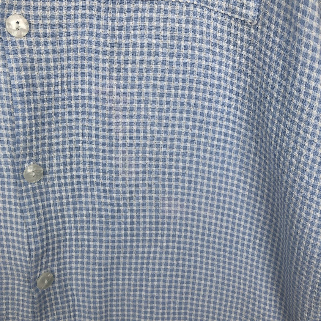 MANTIQUE Short-Sleeve Open-Collar Shirt, Boxy Shirt, Men's Size M (approx.) unclear Blue type light blue Vintage Second Hand
