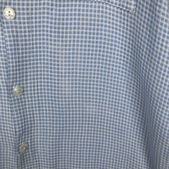 MANTIQUE Short-Sleeve Open-Collar Shirt, Boxy Shirt, Men's Size M (approx.) unclear Blue type light blue Vintage Second Hand