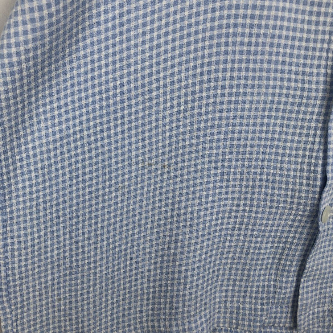 MANTIQUE Short-Sleeve Open-Collar Shirt, Boxy Shirt, Men's Size M (approx.) unclear Blue type light blue Vintage Second Hand