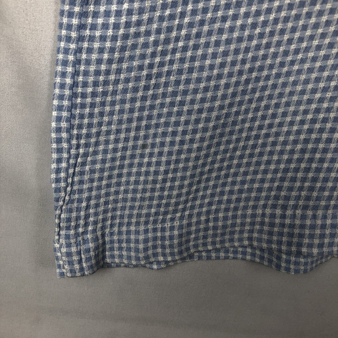 MANTIQUE Short-Sleeve Open-Collar Shirt, Boxy Shirt, Men's Size M (approx.) unclear Blue type light blue Vintage Second Hand