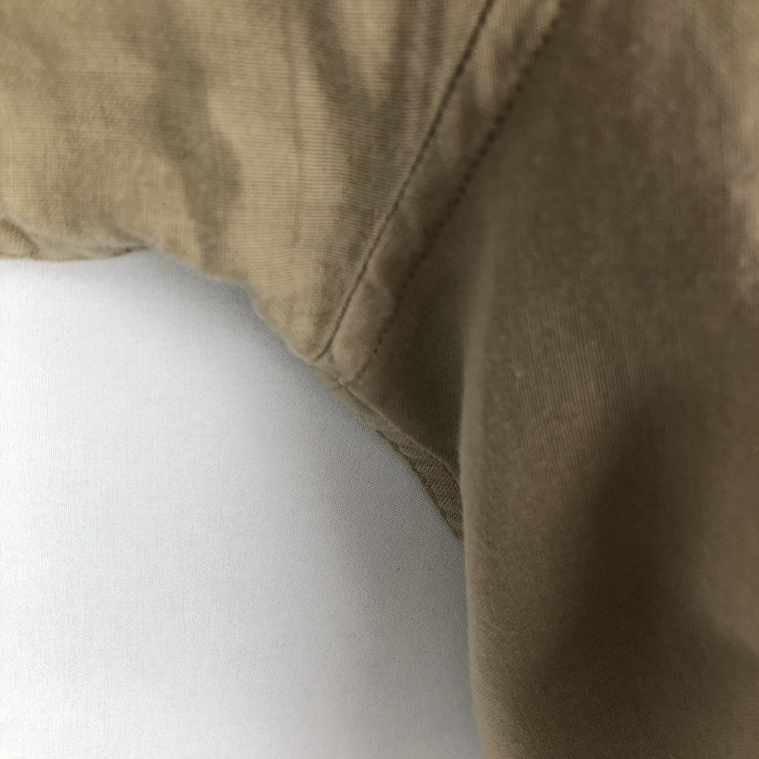 Aldo Conti all-over print short-sleeved open-collar shirt, boxy style, men's size L equivalent. unclear Beige type Vintage Second Hand