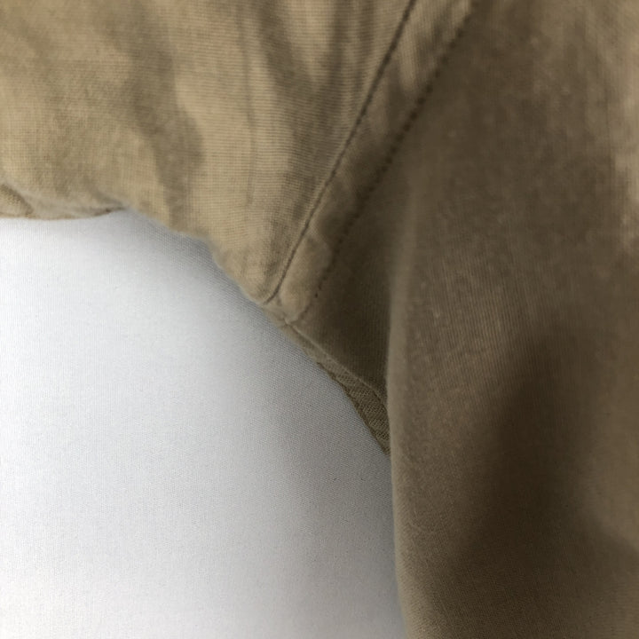 Aldo Conti all-over print short-sleeved open-collar shirt, boxy style, men's size L equivalent. unclear Beige type Vintage Second Hand