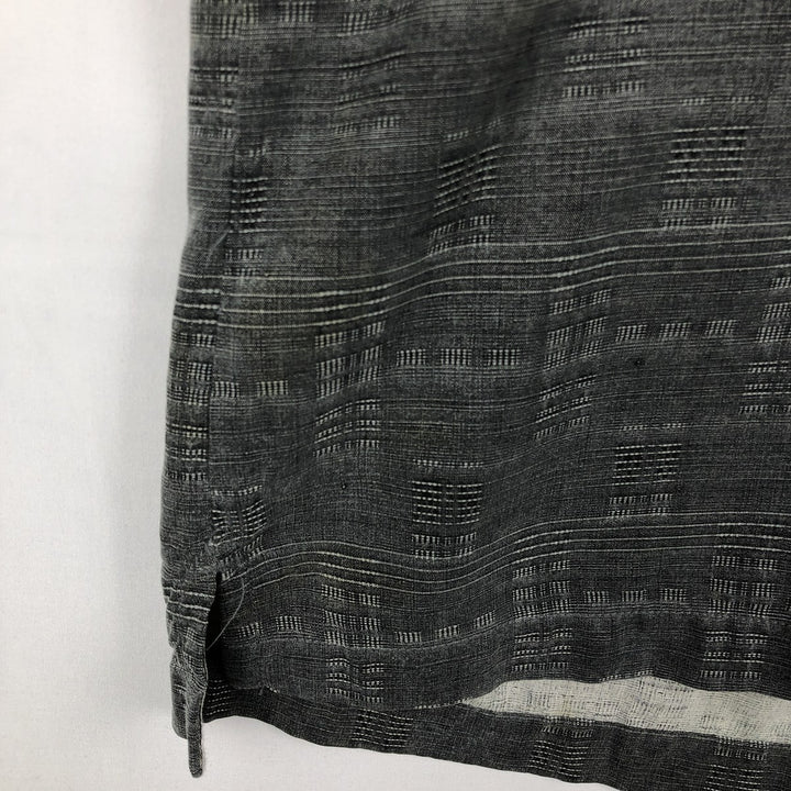 Tommy Bahama all-over print short-sleeved open-collar silk box shirt, men's size M silk gray type Vintage Second Hand