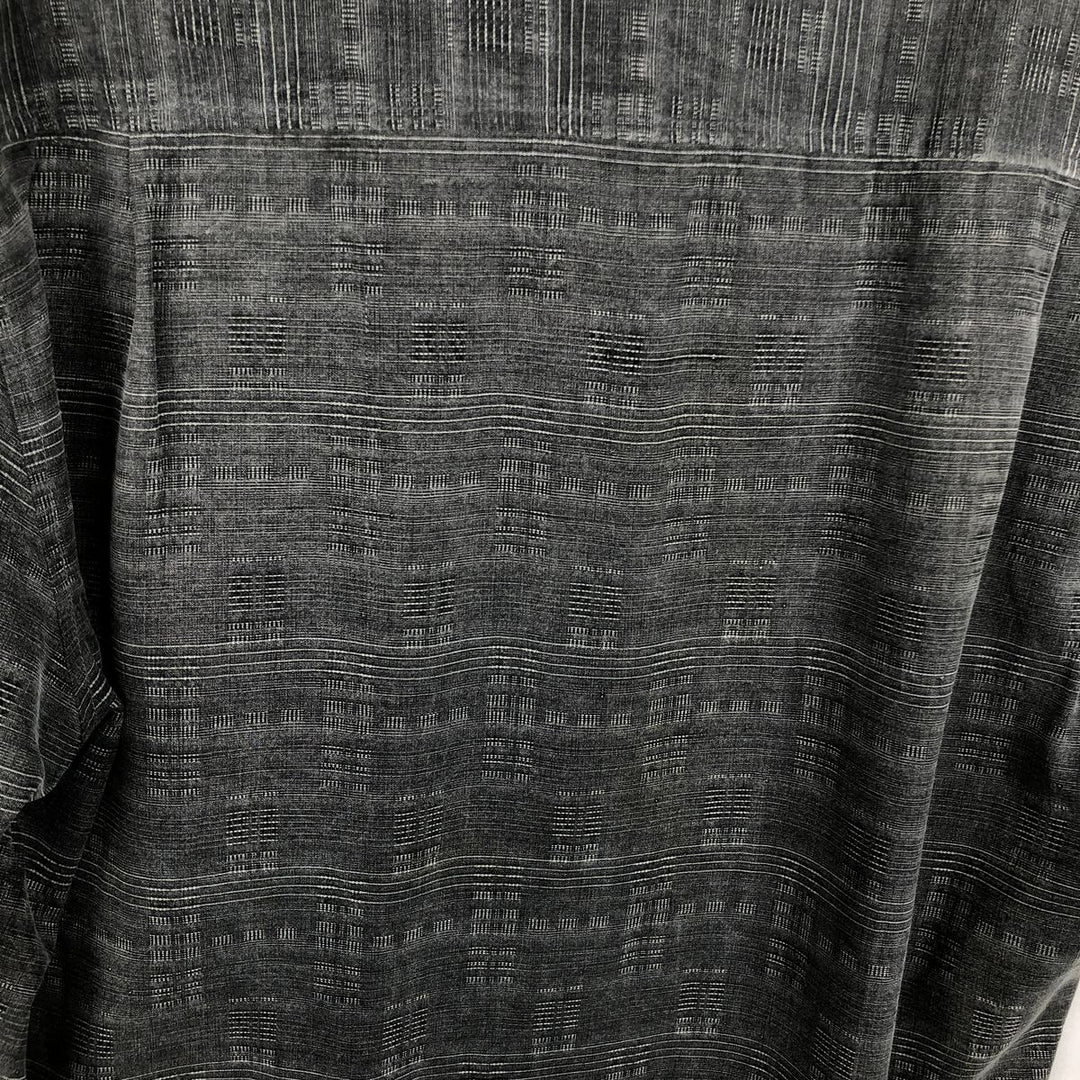 Tommy Bahama all-over print short-sleeved open-collar silk box shirt, men's size M silk gray type Vintage Second Hand
