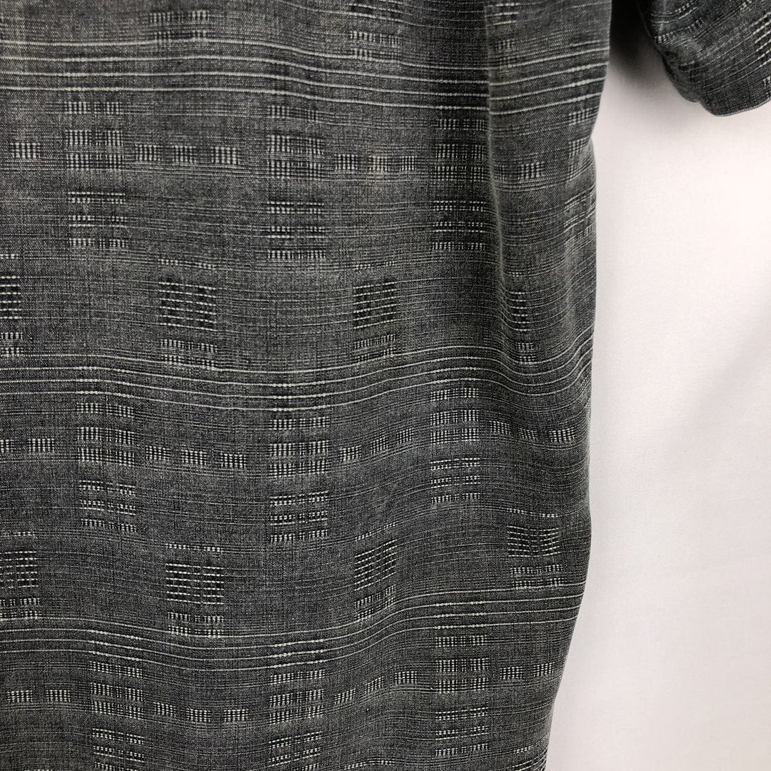 Tommy Bahama all-over print short-sleeved open-collar silk box shirt, men's size M silk gray type Vintage Second Hand