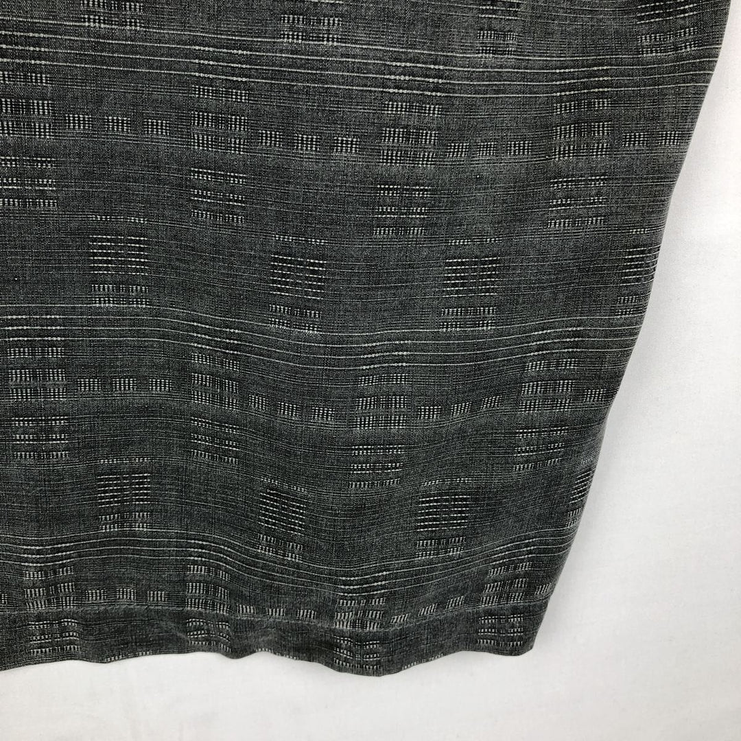Tommy Bahama all-over print short-sleeved open-collar silk box shirt, men's size M silk gray type Vintage Second Hand