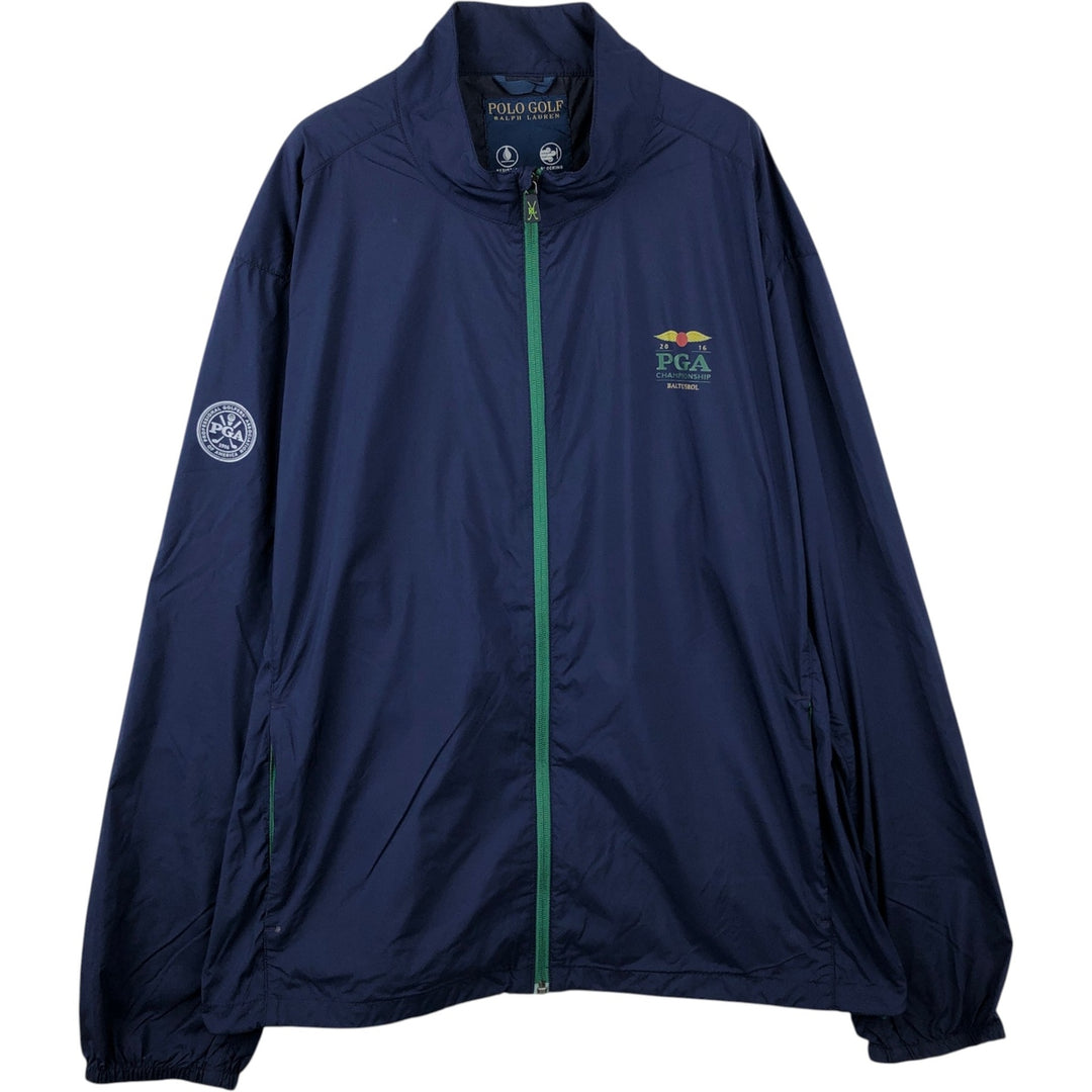 Ralph Lauren POLO GOLF Windbreaker Men's XL polyester navy blue type Vintage Second Hand