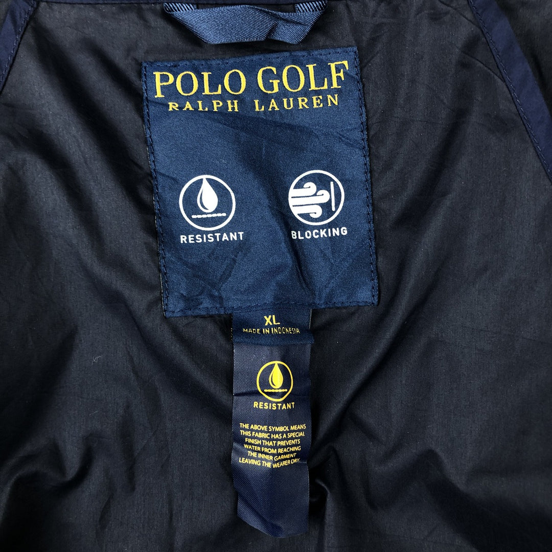 Ralph Lauren POLO GOLF Windbreaker Men's XL polyester navy blue type Vintage Second Hand