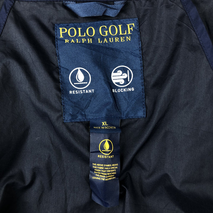 Ralph Lauren POLO GOLF Windbreaker Men's XL polyester navy blue type Vintage Second Hand