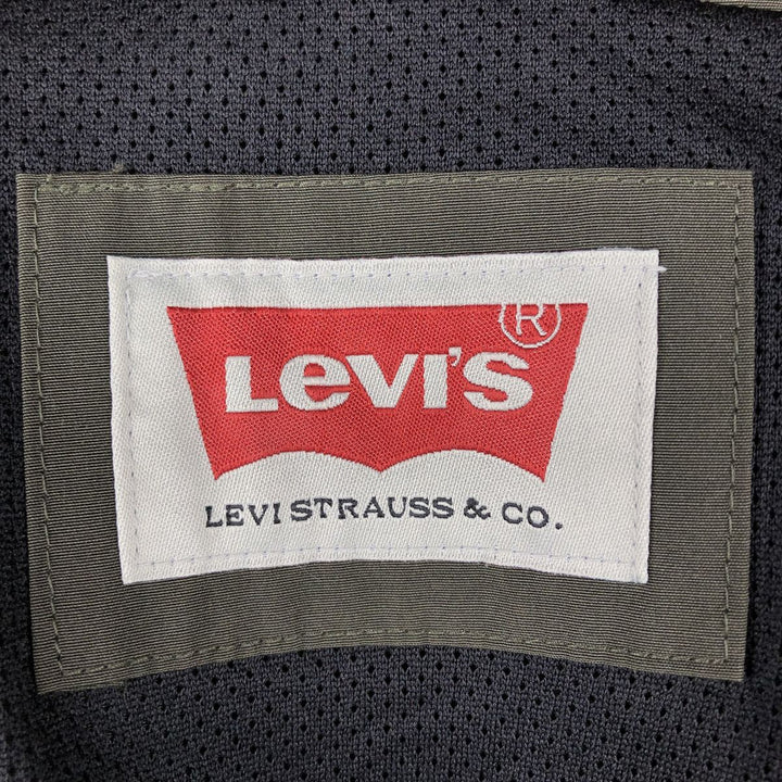 Levi's Hooded Windbreaker, Men's Size L polyester Khaki type Vintage Second Hand