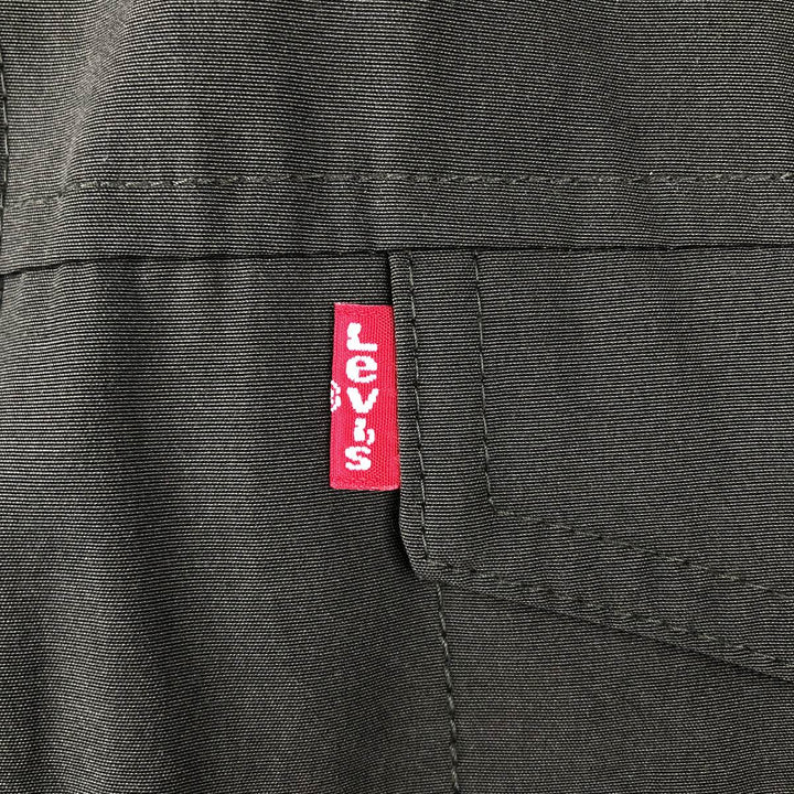 Levi's Hooded Windbreaker, Men's Size L polyester Khaki type Vintage Second Hand