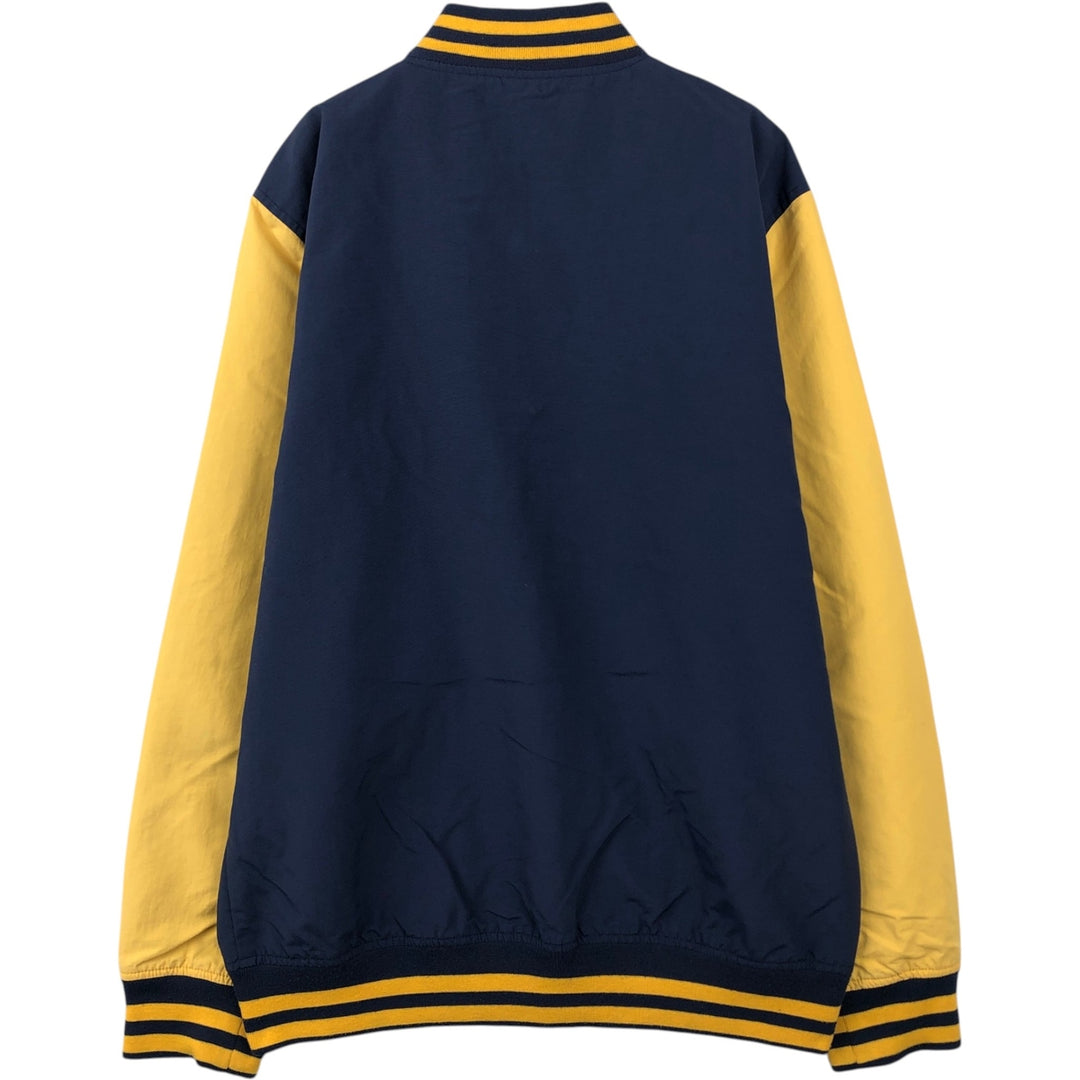 IZOD SLIM FIT Varsity Jacket Award Jacket Men's XL equivalent Nylon navy blue type Vintage Second Hand