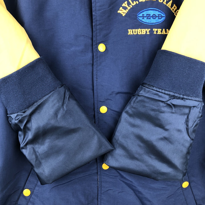 IZOD SLIM FIT Varsity Jacket Award Jacket Men's XL equivalent Nylon navy blue type Vintage Second Hand