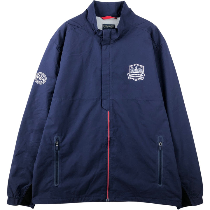 Ralph Lauren POLO GOLF windbreaker, men's size L polyester navy blue type Vintage Second Hand