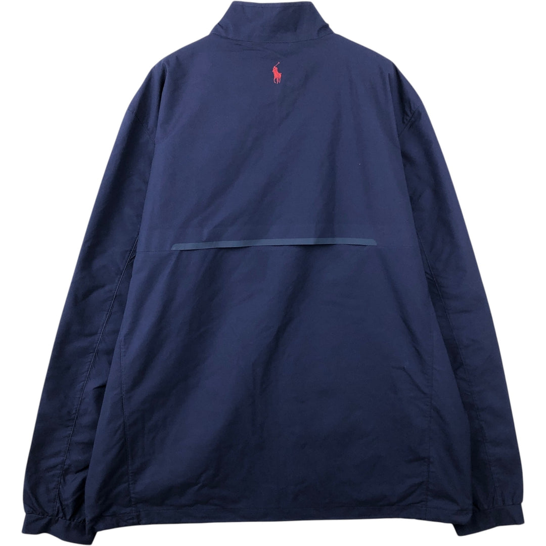 Ralph Lauren POLO GOLF windbreaker, men's size L polyester navy blue type Vintage Second Hand