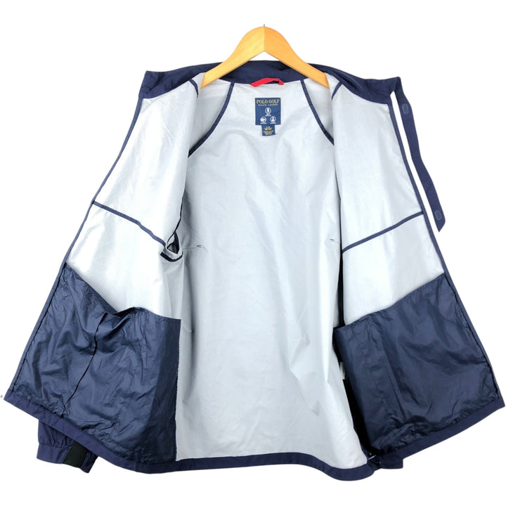 Ralph Lauren POLO GOLF windbreaker, men's size L polyester navy blue type Vintage Second Hand