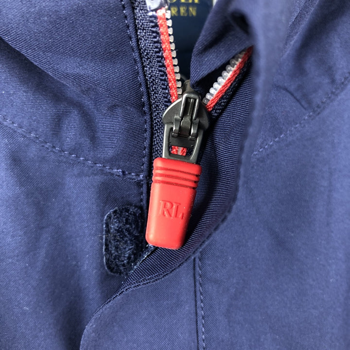 Ralph Lauren POLO GOLF windbreaker, men's size L polyester navy blue type Vintage Second Hand
