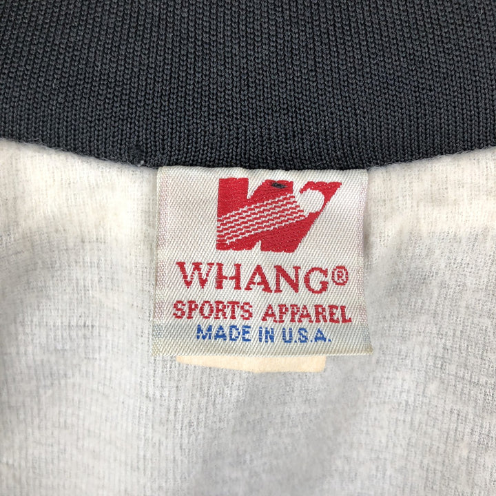 90'S WHANG Varsity Jacket Award Jacket Made in USA Men's XL equivalent Vintage Nylon black type Vintage Second Hand