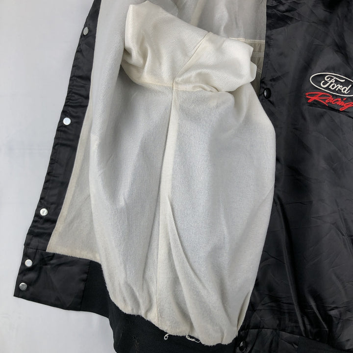 90'S WHANG Varsity Jacket Award Jacket Made in USA Men's XL equivalent Vintage Nylon black type Vintage Second Hand