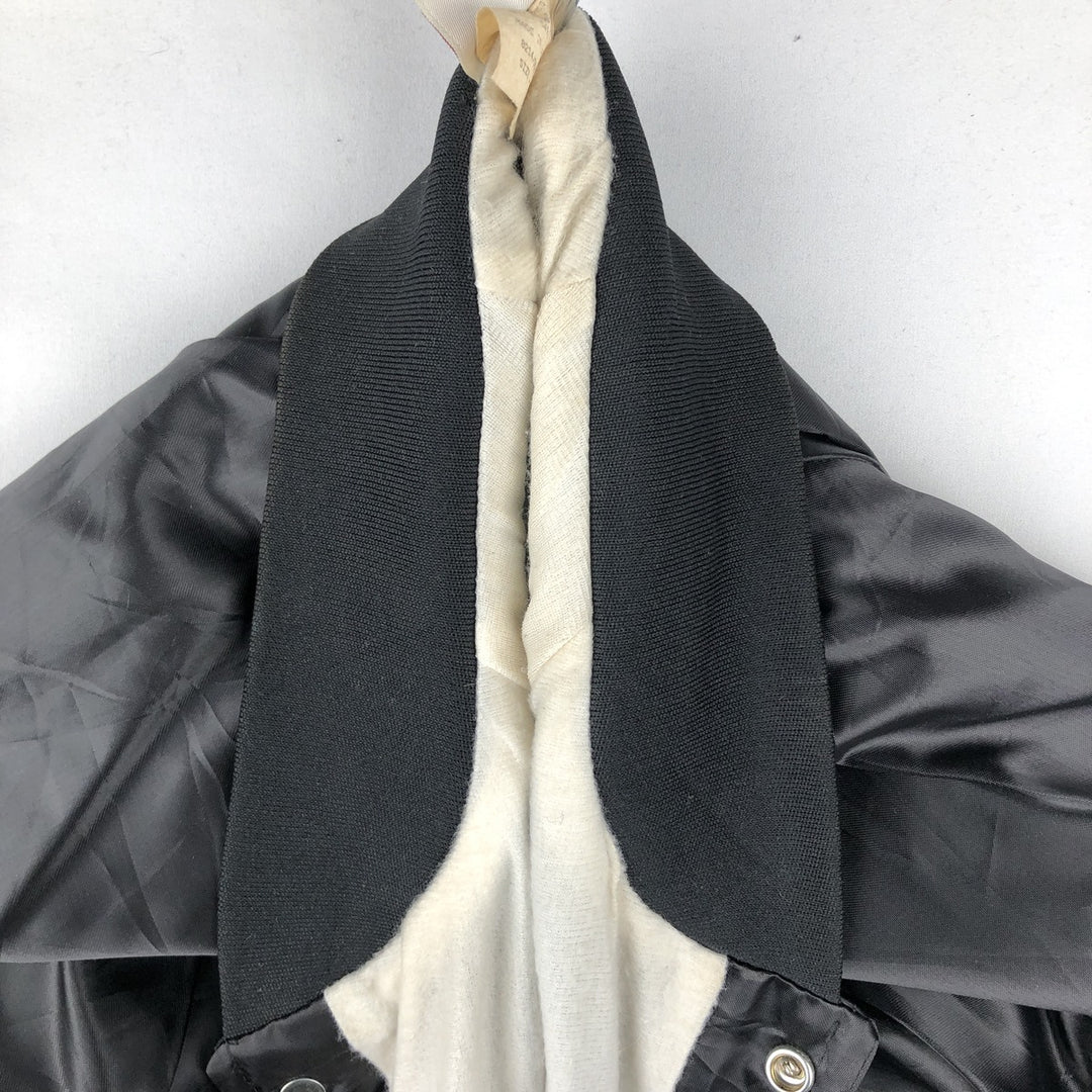 90'S WHANG Varsity Jacket Award Jacket Made in USA Men's XL equivalent Vintage Nylon black type Vintage Second Hand