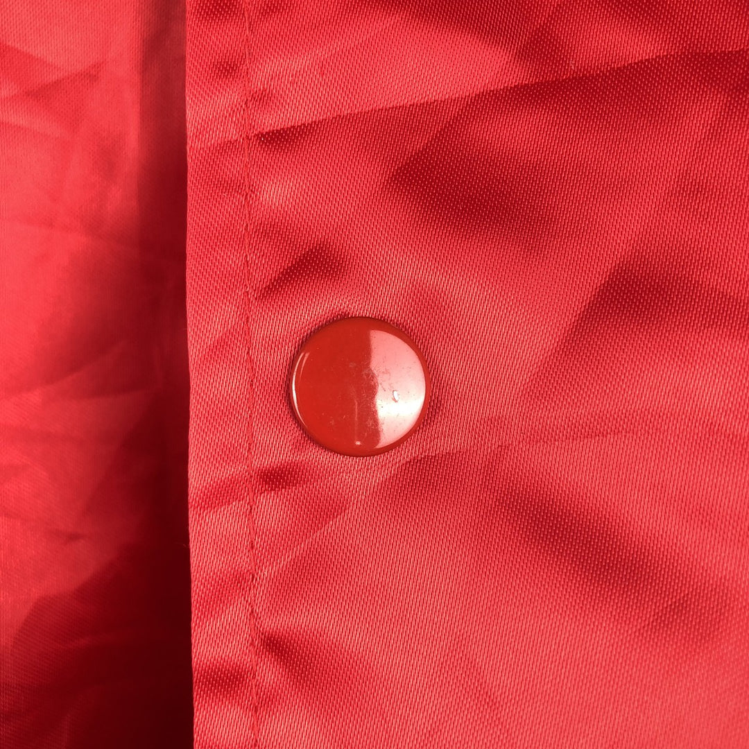 1970'S Aristo Jac varsity jacket/award jacket, made in USA, men's size M. Nylon red type Vintage Second Hand