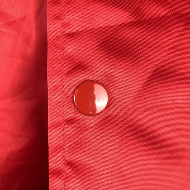 1970'S Aristo Jac varsity jacket/award jacket, made in USA, men's size M. Nylon red type Vintage Second Hand