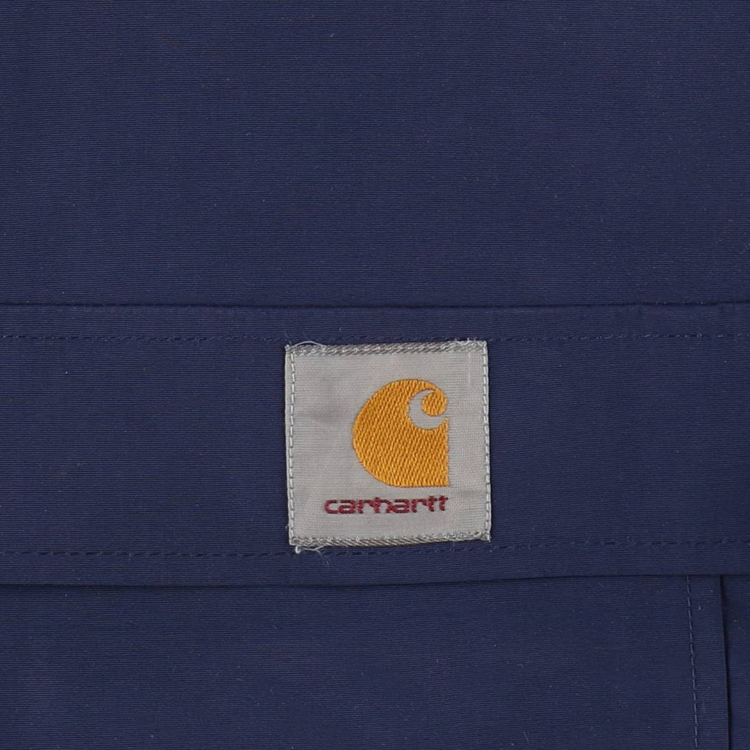 Carhartt WORK IN PROGRESS Nimbus Pullover Half-Zip Anorak Parka (Men's Size M) Nylon navy blue type Vintage Second Hand