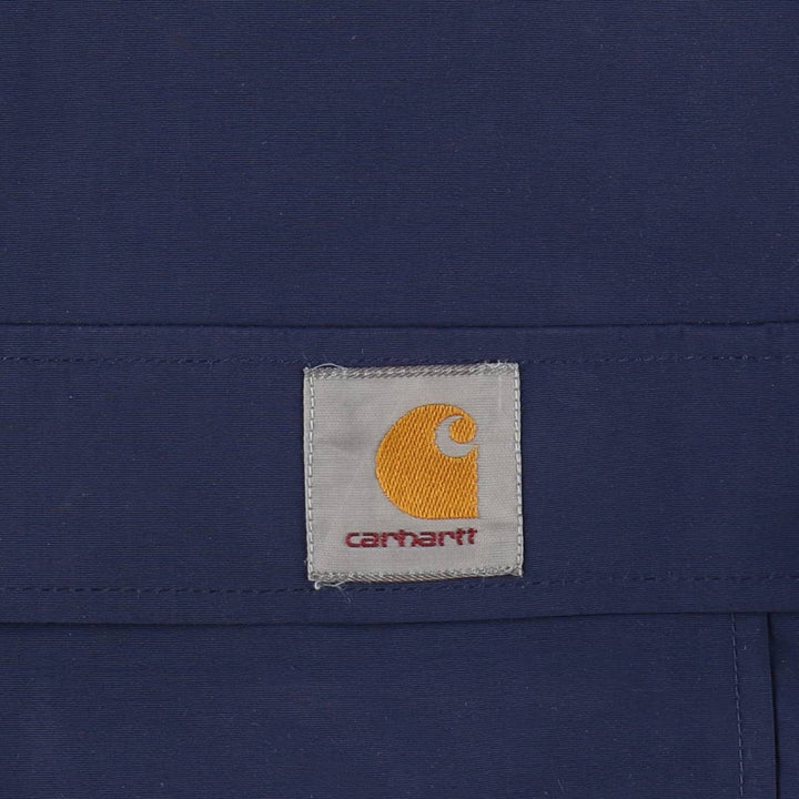 Carhartt WORK IN PROGRESS Nimbus Pullover Half-Zip Anorak Parka (Men's Size M) Nylon navy blue type Vintage Second Hand