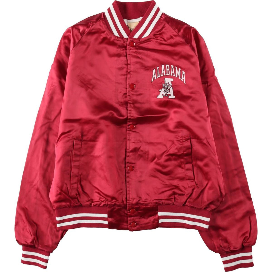 ~90'S Chalk Line Nylon Stadium Jacket Award Jacket Varsity Jacket Made in USA Men's Size M Nylon red type Vintage Second Hand