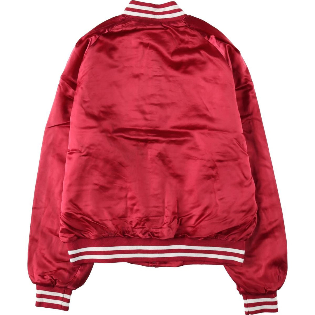 ~90'S Chalk Line Nylon Stadium Jacket Award Jacket Varsity Jacket Made in USA Men's Size M Nylon red type Vintage Second Hand