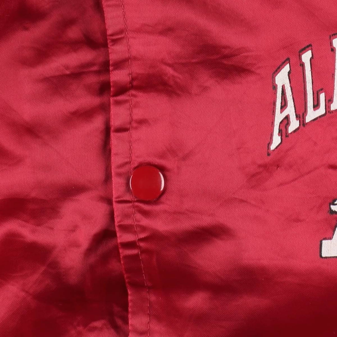 ~90'S Chalk Line Nylon Stadium Jacket Award Jacket Varsity Jacket Made in USA Men's Size M Nylon red type Vintage Second Hand