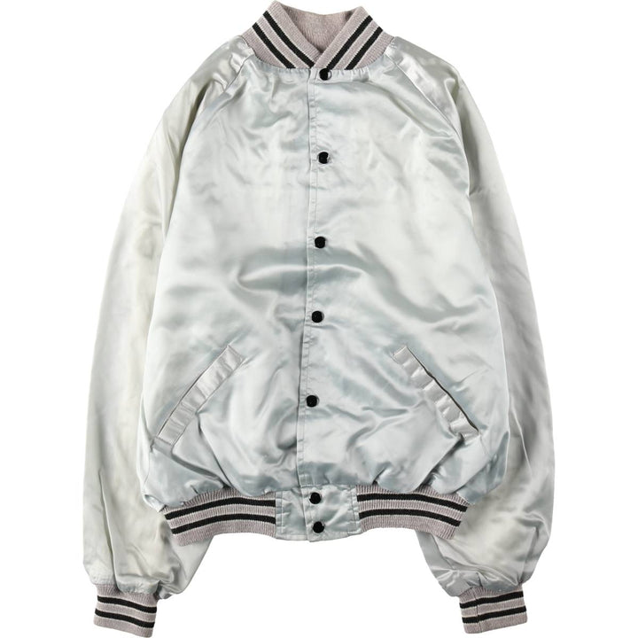 ACTIVE GENERATION Varsity Jacket Award Jacket Made in USA Men's Size L (approx.) unclear gray type Vintage Second Hand