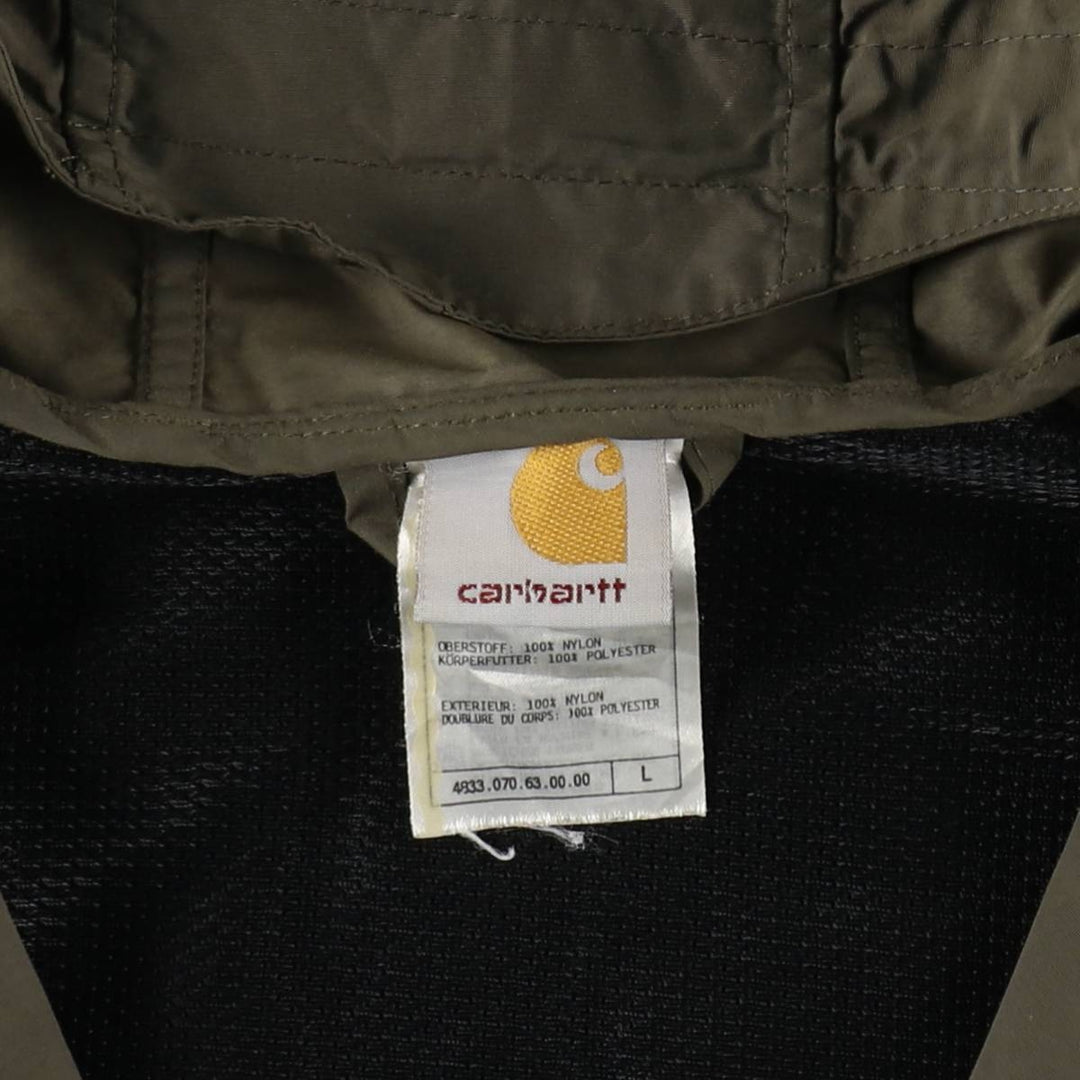Carhartt nylon jacket, men's size L Nylon Khaki type Vintage Second Hand