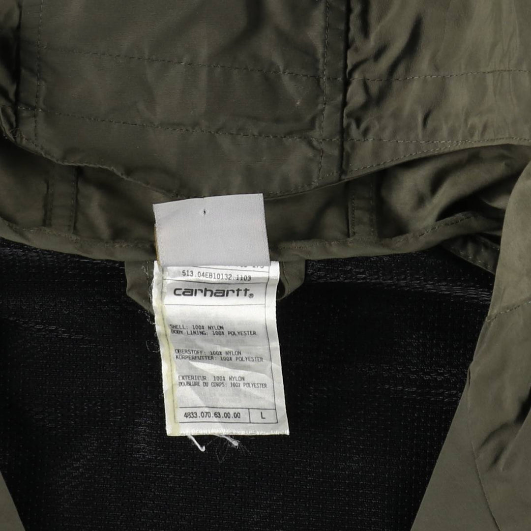 Carhartt nylon jacket, men's size L Nylon Khaki type Vintage Second Hand