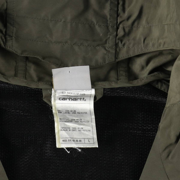 Carhartt nylon jacket, men's size L Nylon Khaki type Vintage Second Hand