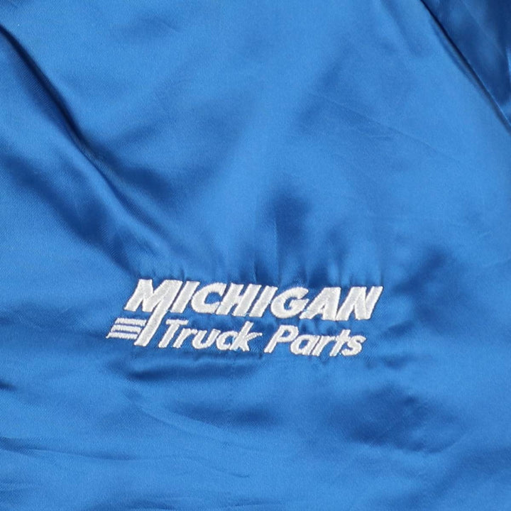 80s-90'S WestArk Nylon Stadium Jacket Award Jacket Varsity Jacket Made in USA Men's Size L Nylon blue type Vintage Second Hand