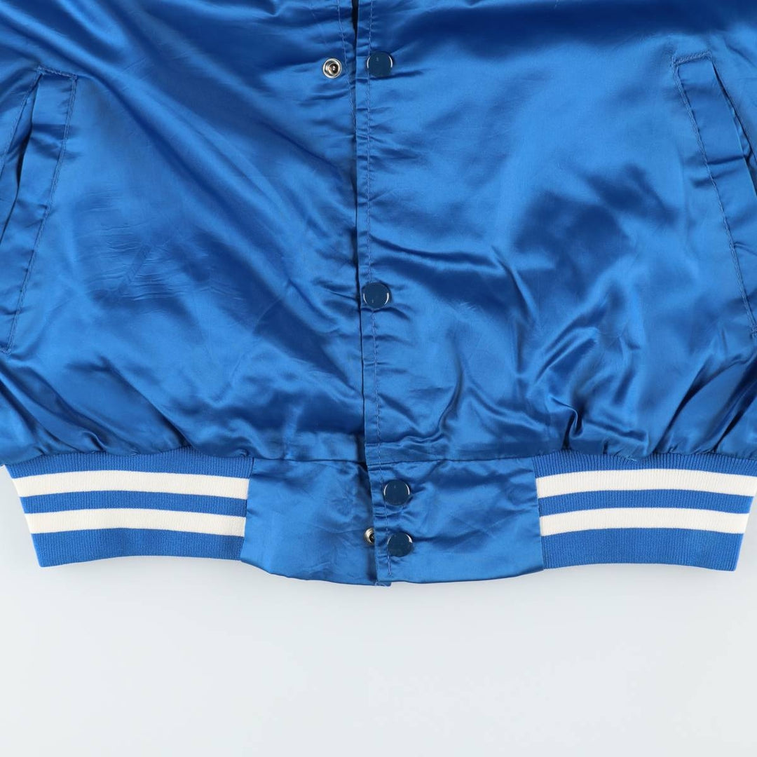 80s-90'S WestArk Nylon Stadium Jacket Award Jacket Varsity Jacket Made in USA Men's Size L Nylon blue type Vintage Second Hand