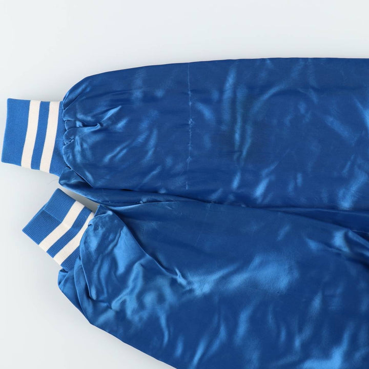 80s-90'S WestArk Nylon Stadium Jacket Award Jacket Varsity Jacket Made in USA Men's Size L Nylon blue type Vintage Second Hand